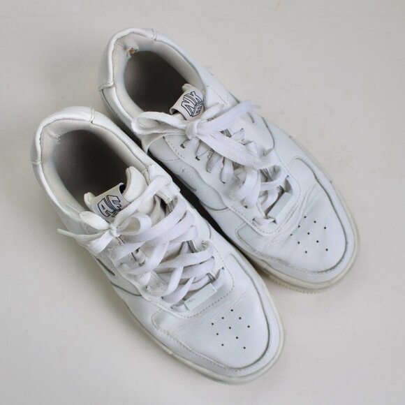 Nike Women's Air Force 1 Pixel Triple White Sneakers Size 7 - Picture 5 of 7